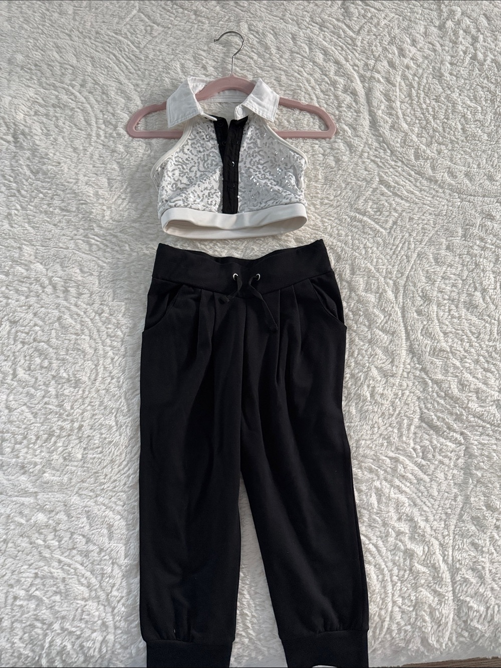 Weissman Black Jogger Pants for Kids